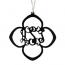 Colorful Four Leaf Clover Acrylic Monogram Necklace