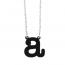 Acrylic Typewriter Pendant Necklace