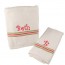 Pink and Green Personalized Bath Towel