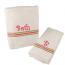 Pink and Green Personalized Hand Towel