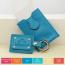 Rowallan Personalized Leather Keychain & Business Card Case Set