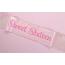 Pink Satin Sweet 16 Sash