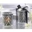 Black Damask Frosted Votive Candle Holders - Set of 4