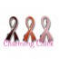 Breast Cancer Awareness Pink Ribbon Enamel Sterling Silver Pin