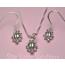 Ladybug Necklace and Earrings Jewelry Set
