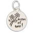Sterling Silver Mom of Two Charm