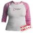 Proud to Wear Pink for My Sister Pink Fitted Raglan T-shirt