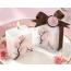 Cherry Blossom Pink and Brown Mini Candle Set of 4