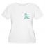 Ovarian Cancer Awareness Teal Ribbon Plus Size T-Shirt