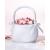 Satin Round Flower Girl Basket