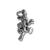 Easter Bunny Sterling Silver Charm
