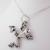 Silver Leaping Frog Necklace
