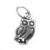 Modern Sterling Silver Owl Charm