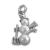 Snowman Pearl Sterling Silver Charm Pendant