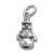 Snowman 3D Sterling Silver Charm