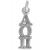 Alpha Omicron Pi Lavalier Charm