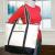 Large Black and White Monogrammed Tote Bag