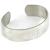 Medium Engraved Silver Bangle Bracelet