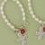 Girls Personalized Birthstone Cross Bracelet