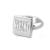 Square Sterling Silver Engraved Ring