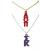 Sorority Acrylic Colorful Lavalier Necklaces