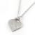 Sterling Silver Monogrammed Heart Necklace