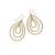 Gold Teardrop Earrings