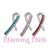 Teal Ribbon Ovarian Cancer Awareness Ribbon Crystal Pendant