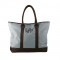 Sophisticate Blue Monogrammed Tote Bag