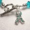 Ovarian Cancer Awareness Swarovski Crystal Beaded Bracelet