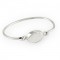 Personalized Oval Sterling Silver Bangle Bracelet