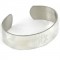 Medium Engraved Silver Bangle Bracelet