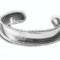 Sterling Silver Engraved Cuff Bangle Bracelet