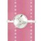 Sterling Silver Monogrammed Round Cuff Bangle Bracelet