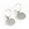 Personalized Sterling Silver Circle Hoop Earrings