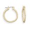 Twisted Gold Hoop Earrings