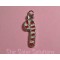 Candy Cane Holiday Enamel Charm