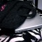 Monogrammed Black Quilted Laptop Bag