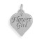 Sterling Silver Flower Girl Charm
