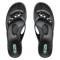 OKA b. Malia Black Flip Flop Sandals