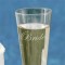 Modern Bride and Groom Champagne Flute Glasses
