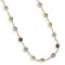 14k Gold Multi Gemstone Necklace