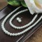 White Pearl Bracelet, Necklace & Earrings Set