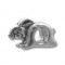 Sterling Silver Bunny Rabbit Euro Bead